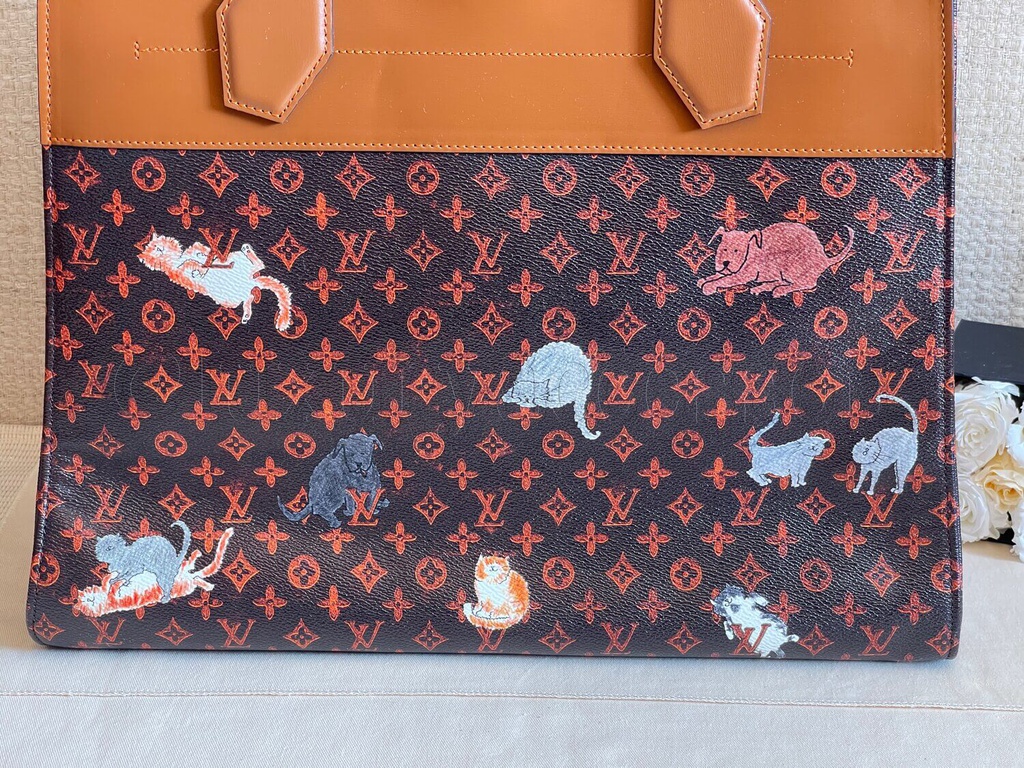 100 Original Louis Vuitton City Steamer Cabas XXL Catogram